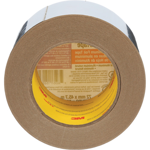 Venture Tape Aluminum Foil Tape, 1.8 mils Thick, 72 mm (3") x 45.7 m (150') Groupe Belzile Dickner