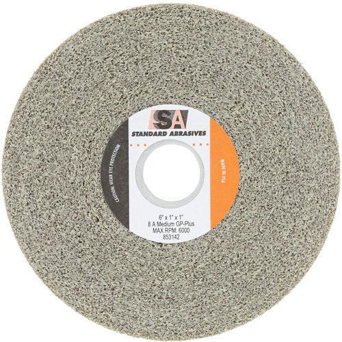 Meule &agrave; usage g&eacute;n&eacute;ral Standard Abrasives, 6" dia., Grain Moyen, Oxyde d'aluminium Groupe Belzile Dickner