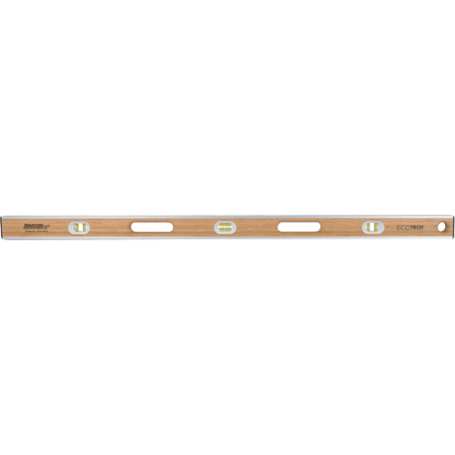 Niveau en bambou Eco-Tech, Poutre en I, 48" lo, Bois, 3, Non magn&eacute;tique Groupe Belzile Dickner