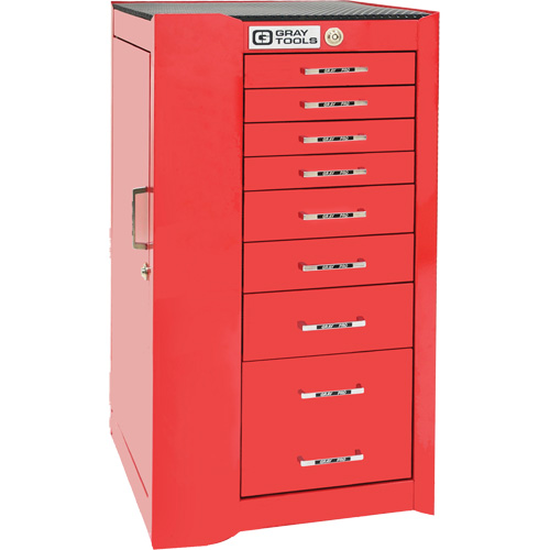 Armoire compl&eacute;mentaire gauche de s&eacute;rie Pro+, 8 tiroirs, 19" la x 19" p x 36-1/2" h, Rouge Groupe Belzile Dickner