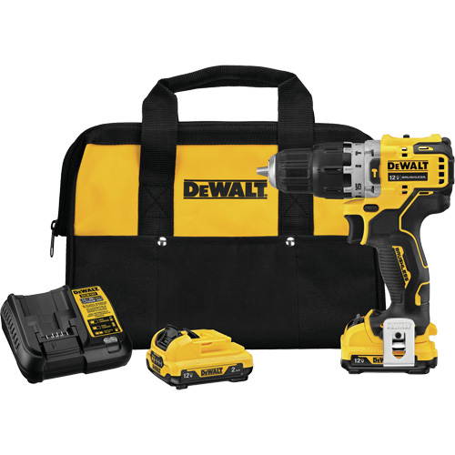 Xtreme Brushless Hammer Drill Kit, 12 V, 3/8", 250 UWO, 0-1500 RPM Groupe Belzile Dickner