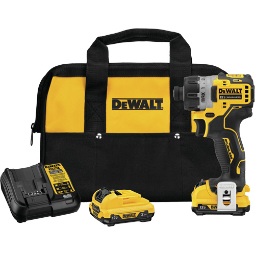 Xtreme Brushless Screwdriver Kit, 1/4", 12 V, 200 UWO Max. Torque, Lithium-Ion Battery Groupe Belzile Dickner