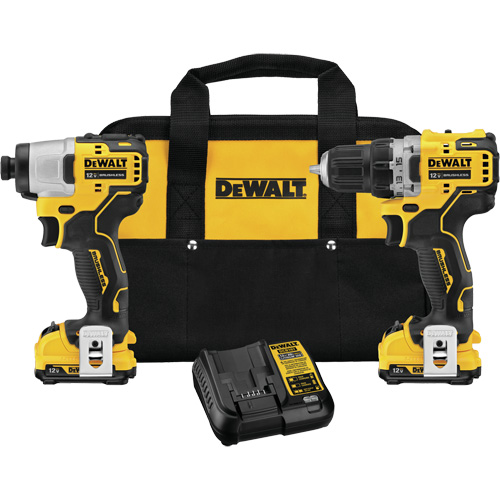 Xtreme Brushless Drill & Impact Driver Kit, Lithium-Ion, 12 V Groupe Belzile Dickner
