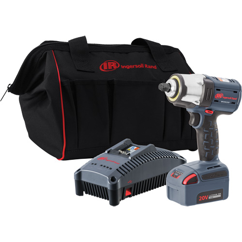 IQv20 Compact Cordless Impact Wrench Kit, 20 V, 1/2" Socket Groupe Belzile Dickner
