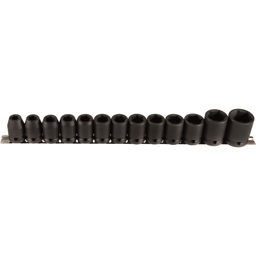 Jeu de douilles, 13 Mcx, Chocs, Prise de 1/2" Groupe Belzile Dickner