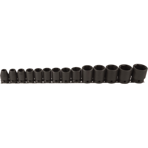 Jeu de douilles, 14 Mcx, Chocs, Prise de 1/2" Groupe Belzile Dickner