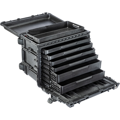 Armoire &agrave; outils mobile Gen 2, 24" la, 7 tiroirs, Noir Groupe Belzile Dickner