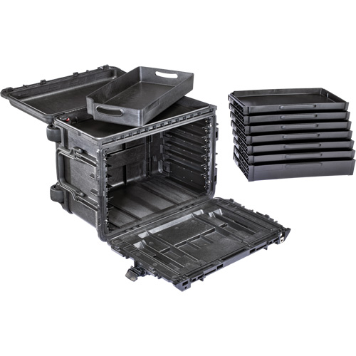 Armoire &agrave; outils mobile Gen 2, 24" la, 6 tiroirs, Noir Groupe Belzile Dickner