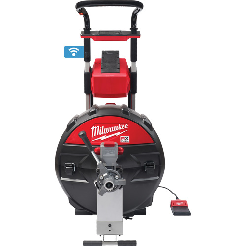 MX Fuel Sewer Drum Machine with PowerTredz, Electric, 5/8" x 100' and 3/4" x 100' Groupe Belzile Dickner