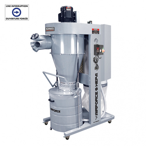 Cyclone Dust Collector, 35" x 65-1/2" x 91-5/8" Groupe Belzile Dickner