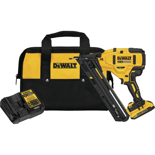 Max XR&reg; Angled Finish Nailer Kit, 20 V, Lithium-Ion Groupe Belzile Dickner