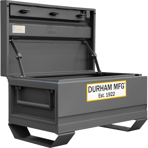Jobsite Storage Box, 32" x 19" x 17-13/16", Steel, Grey Groupe Belzile Dickner