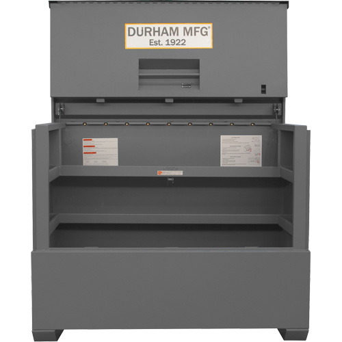 Boîte de rangement pour le chantier, style piano, 60-1/2" la x 34-3/4" p x 49-3/8" h, Gris Groupe Belzile Dickner