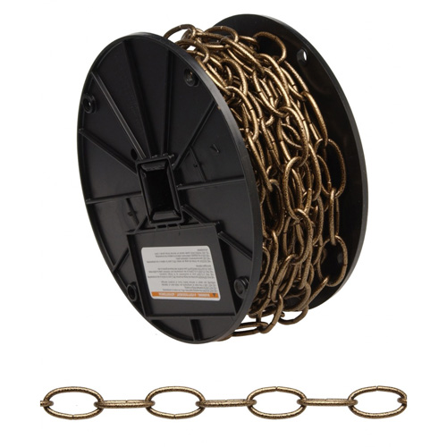 Chaîne d&eacute;corative, Acier au carbone, #10 x 60' (18,3 m) l, Charge d'utilisation 35 lb (0,0175 tonne) Groupe Belzile Dickner