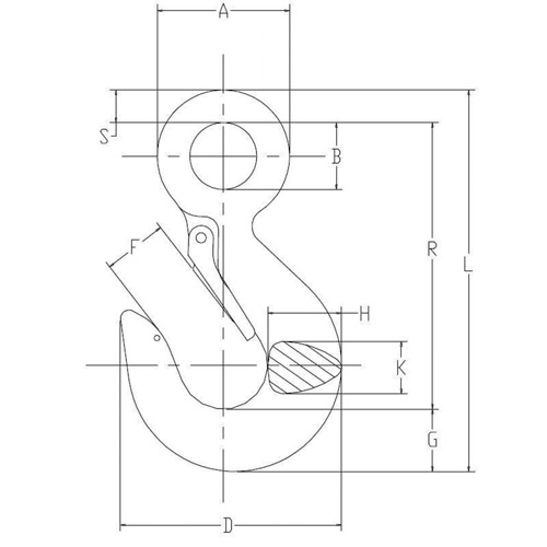 Crochet de palan Groupe Belzile Dickner