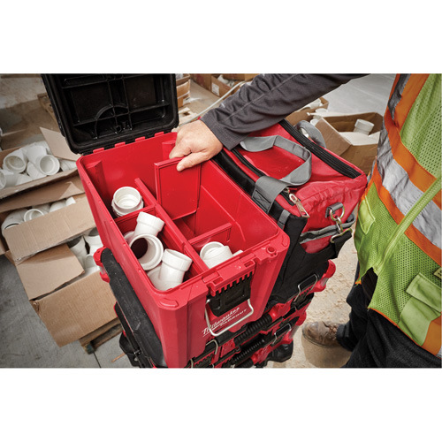 Packout Compact Tool Box, 10" x 16-1/5" x 13", Black/Red Groupe Belzile Dickner