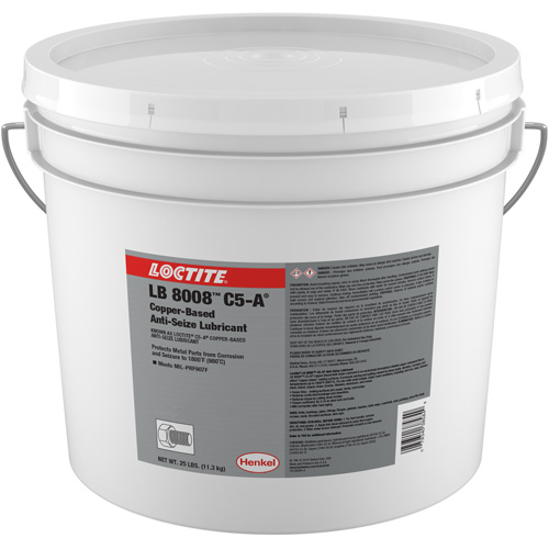 Lubrifiant antiblocage au cuivre LB 8008 C5-A, 25 lb, Seau, 1800°F (982°C) Temp&eacute;rature max. Groupe Belzile Dickner