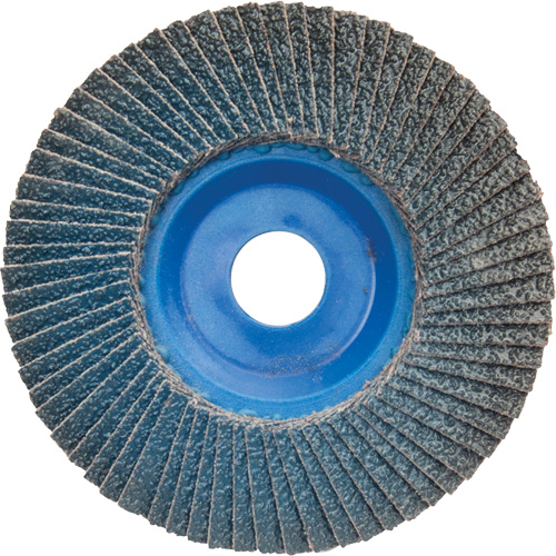 BlueFire R884P Coarse Grit Flap Disc, 5" x 7/8", Type 27, 60 Grit, Zirconia Alumina Groupe Belzile Dickner