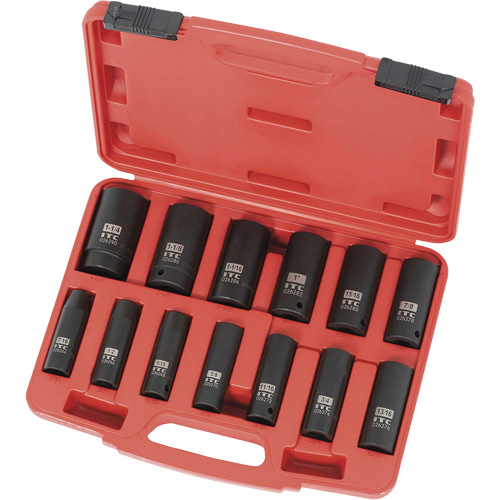 IPS-1312D SAE Socket Set, 13 Pcs, Impact, 1/2" Drive Size, Deep Groupe Belzile Dickner