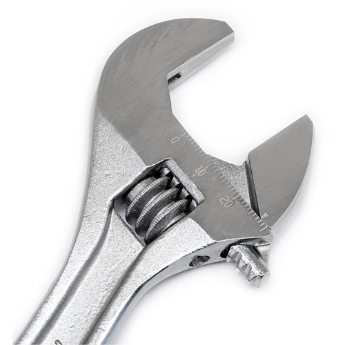 Adjustable Wrench - Bagged, 8" L, 1-1/8"/29 mm Max Width, Chrome Groupe Belzile Dickner