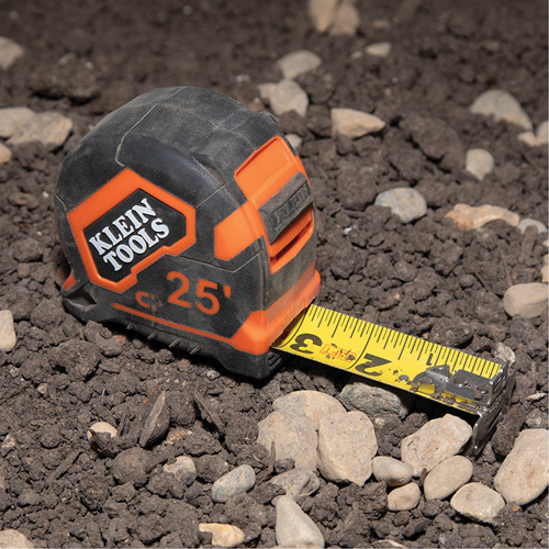 Magnetic Double-Hook Tape Measure, 25', Imperial Graduations Groupe Belzile Dickner