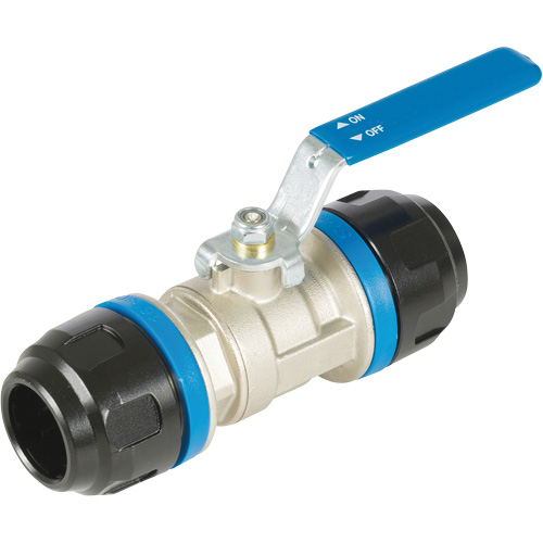 Standard Ball Valve, Aluminum, Manual, 1", Push Groupe Belzile Dickner