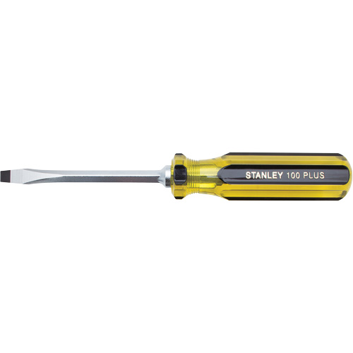 Tournevis pour &eacute;crous &agrave; fente 100 PLUS, Tige de 1/4", Carr&eacute;e, 8-3/16" lo, Prise en Plastique Groupe Belzile Dickner