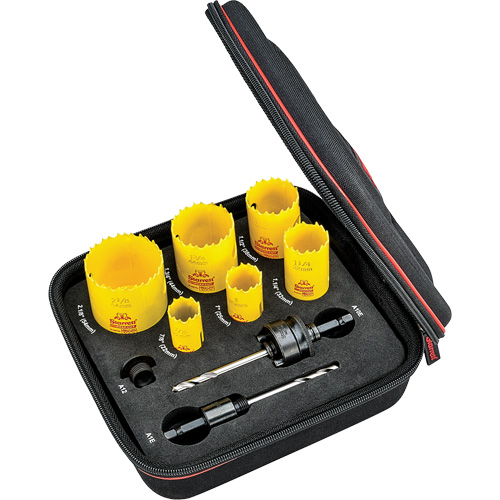 Deep Cut Hole Saw Kit, 9 Pieces Groupe Belzile Dickner