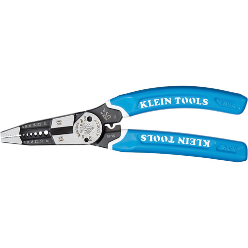 Outil polyvalent Klein-Kurve pour d&eacute;nuder, couper et sertir les fils, 8-1/4" lo, 8 - 20 AWG Groupe Belzile Dickner
