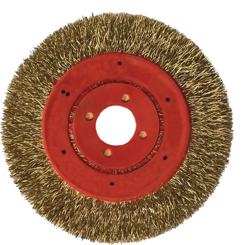 No Throw Partial Encapsulated Wire Wheel, 3" Dia., 0.012" Fill, 1/4" Arbor Groupe Belzile Dickner