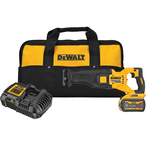 FlexVolt&reg; Max Brushless Reciprocating Saw Kit, 60 V, Lithium-Ion Battery, 0-3000 SPM Groupe Belzile Dickner