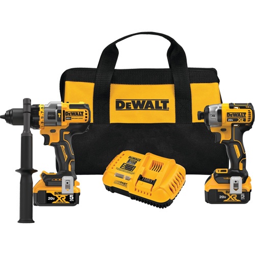 Max* Brushless Cordless Hammer Drill/Driver with Flexvolt Advantage & XR&reg; Impact Driver Kit, Lithium-Ion, 20 V Groupe Belzile Dickner