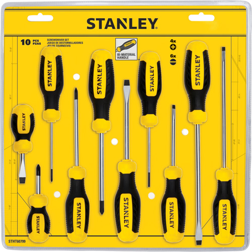Screwdriver Set, 10 Pcs. Groupe Belzile Dickner