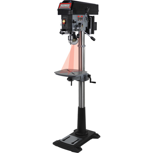 Variable Speed Drill Press, 15", 5/8" Chuck, 3300 RPM Groupe Belzile Dickner