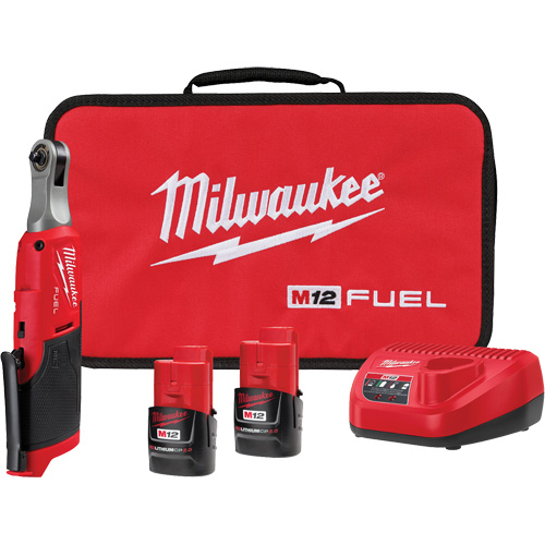M12 Fuel High Speed Ratchet Kit, 12 V, 1/4" Drive Groupe Belzile Dickner