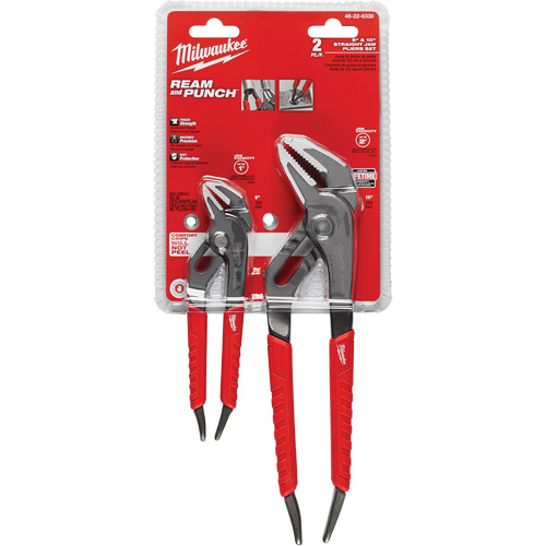 6" & 10" Comfort Grip Straight Jaw Pliers Set, 2 Pieces Groupe Belzile Dickner