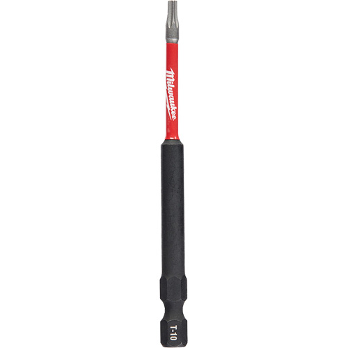Shockwave Impact Duty Screwdriver Bit, Torx, T-10 Tip, 1/4" Drive Size, 3-1/2" Length Groupe Belzile Dickner