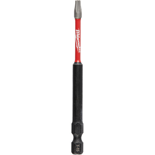 Embout de tournevis Shockwave Impact Duty, Torx, Embout T-15, Prise 1/4", Longueur 3-1/2" Groupe Belzile Dickner