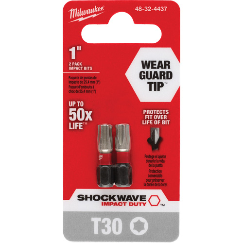 Shockwave Impact Duty Screwdriver Bit, Torx, T-30, 1/4" Drive Groupe Belzile Dickner