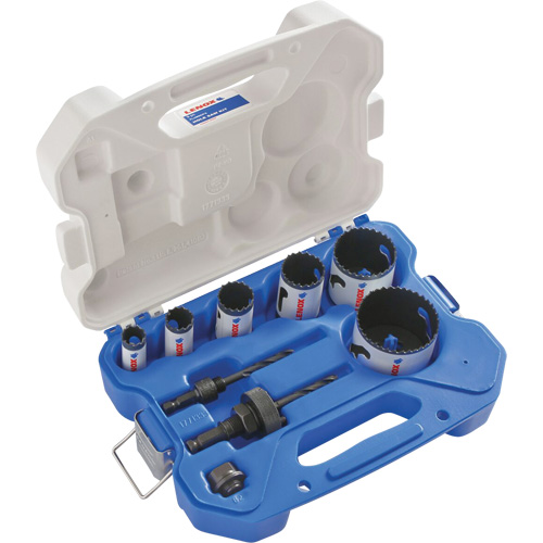 Plumber Bi-Metal Hole Saw Set, 9 Pieces Groupe Belzile Dickner