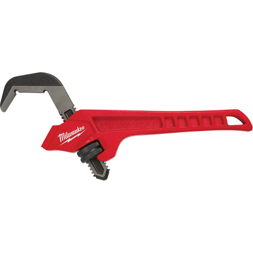Cl&eacute; &agrave; tuyau hexagonale coud&eacute;e en acier, Cap des m&acirc;choires 2-5/8", Longueur 10-1/2", Fini Rev&ecirc;tement en poudre, Prise Ergonomique Groupe Belzile Dickner