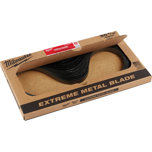 Extreme Metal Band Saw Blades, High Speed Steel, 30-9/16" L x 1/2" W x 0.02" Thick, 8/10 TPI Groupe Belzile Dickner