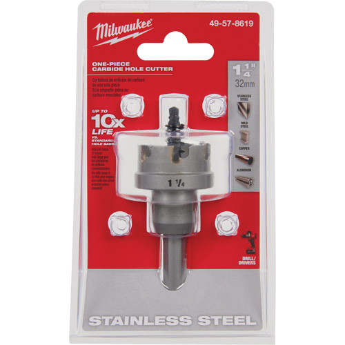 Scies-cloches au carbure monobloc, 1-1/4", Profondeur de la coupe de 3/16" Groupe Belzile Dickner