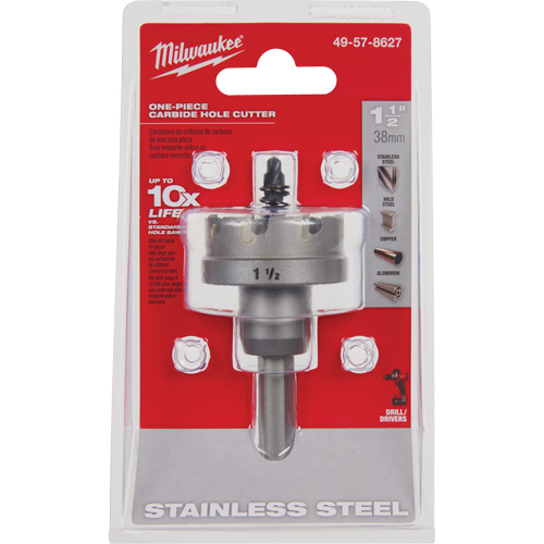 Scies-cloches au carbure monobloc, 1-1/2", Profondeur de la coupe de 3/16" Groupe Belzile Dickner