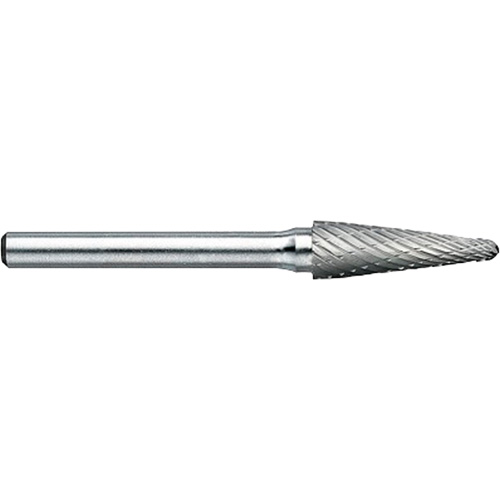 Drillco&reg; Magnum Double Cut Solid Carbide Burr, SL-3, 3/8" Dia., 1/4" Shank, 1-1/16" Depth of Cut Groupe Belzile Dickner