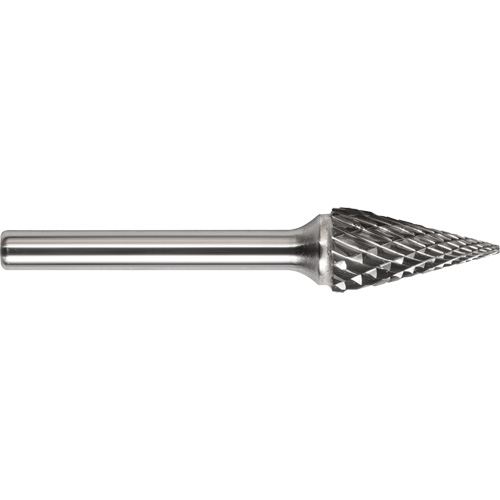 Drillco&reg; Magnum Double Cut Solid Carbide Burr, SM-3, 1/4" Dia., 1/4" Shank, 1" Depth of Cut Groupe Belzile Dickner