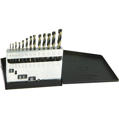 Drillco&reg; Metric Jobber Length Drill Bit Set, 13 Pieces, High Speed Steel Groupe Belzile Dickner
