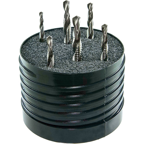 DRILLCO Combined Tap & Drill Set, 6 Pieces, High Speed Steel Groupe Belzile Dickner