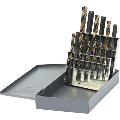 Jeu de tarauds & forets DRILLCO, 18 morcea Groupe Belzile Dickner