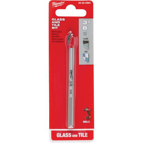 Glass & Tile Bit, 3/8", Carbide Groupe Belzile Dickner